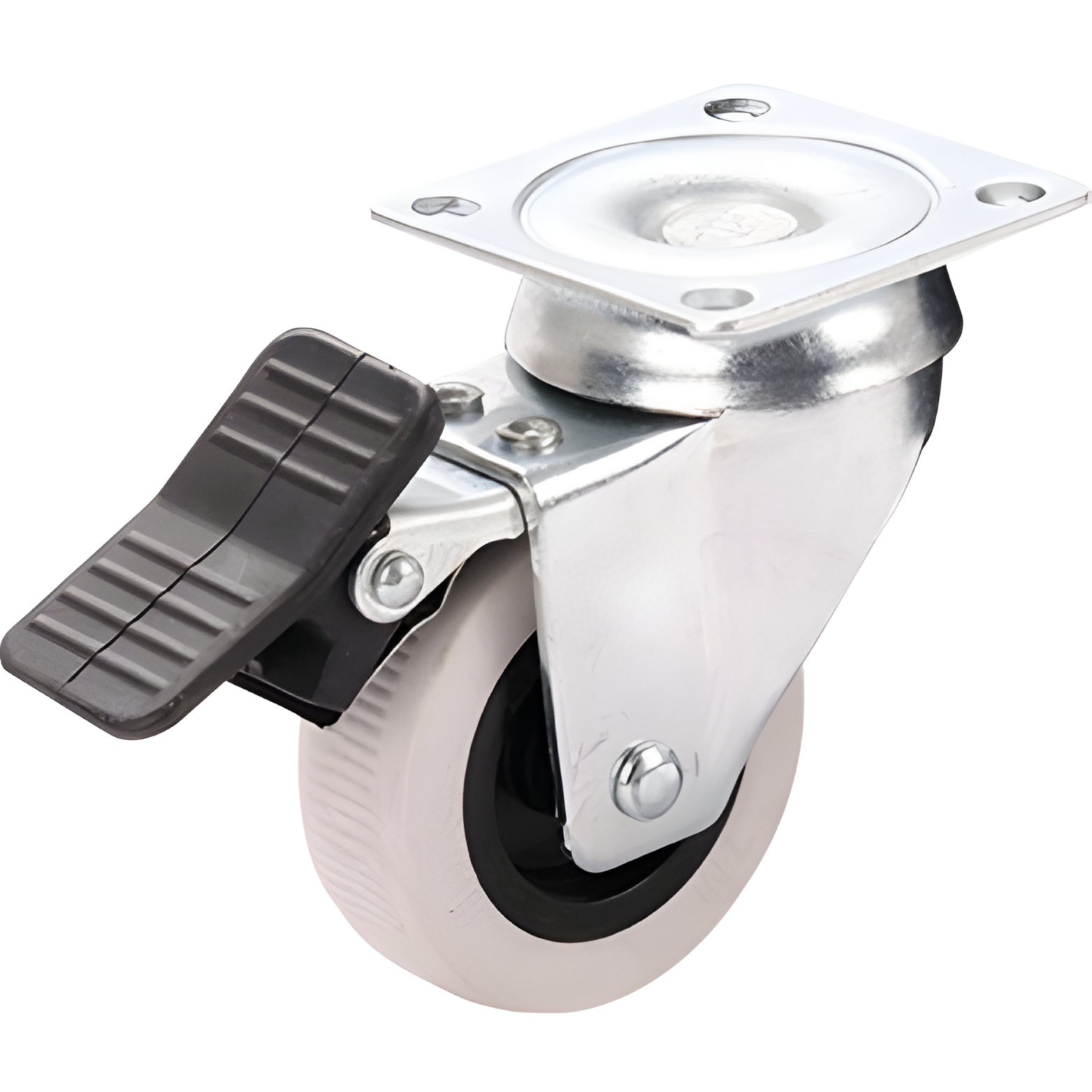 KORAL 50X20 GRİ FRENLİ TABLALI TEKER 1321-F